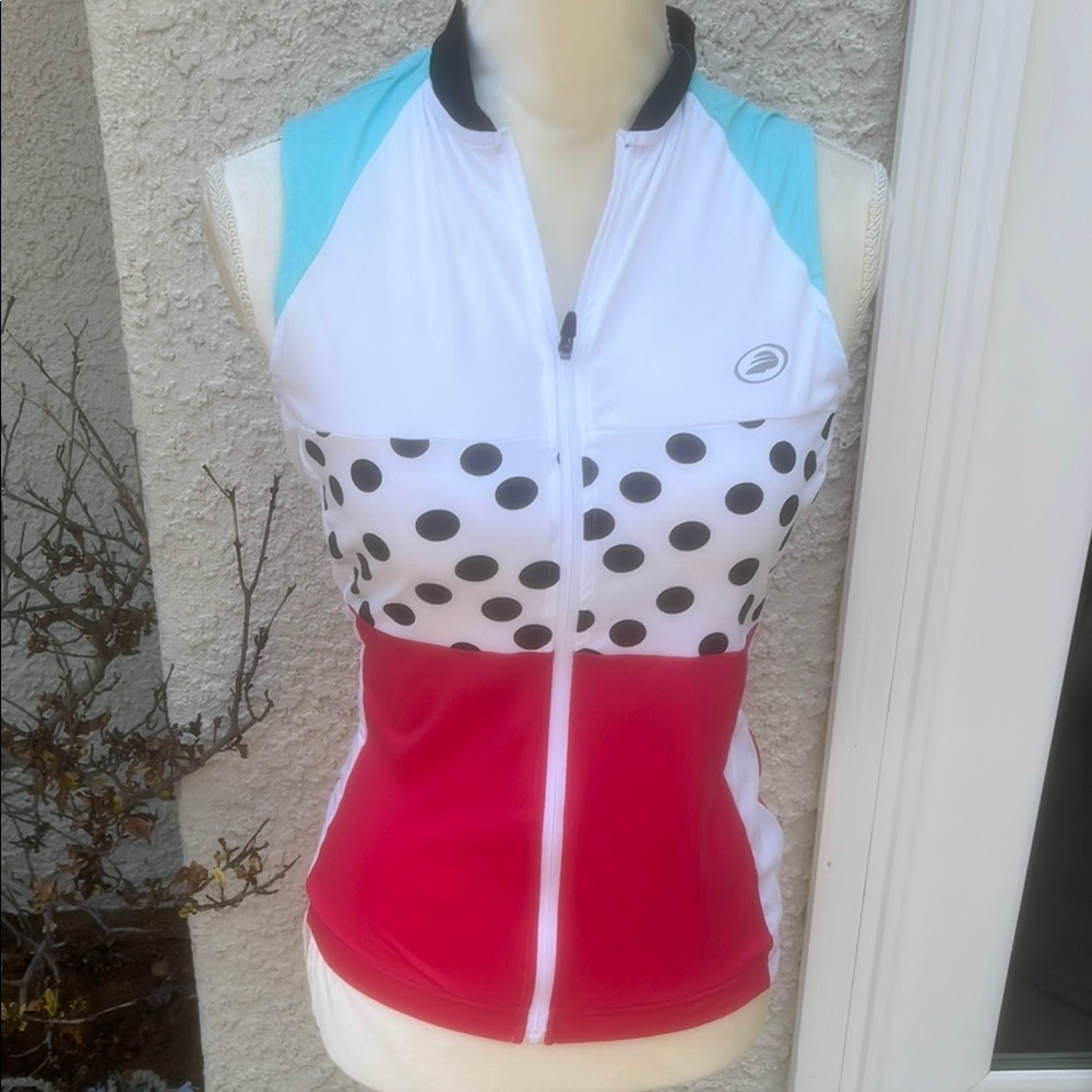 Performance Women's Tri Color Sleeveless Cycle Jersey Size M